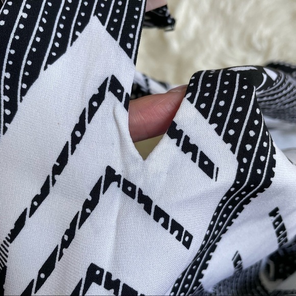 Diane von Furstenberg DVF Tank Top Maya Mixed Print Silk Blend Peplum P - Picture 10 of 11